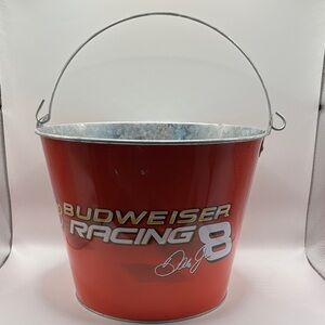 Budweiser‎ Racing Dale Jr Red Bucket with Silver Handle